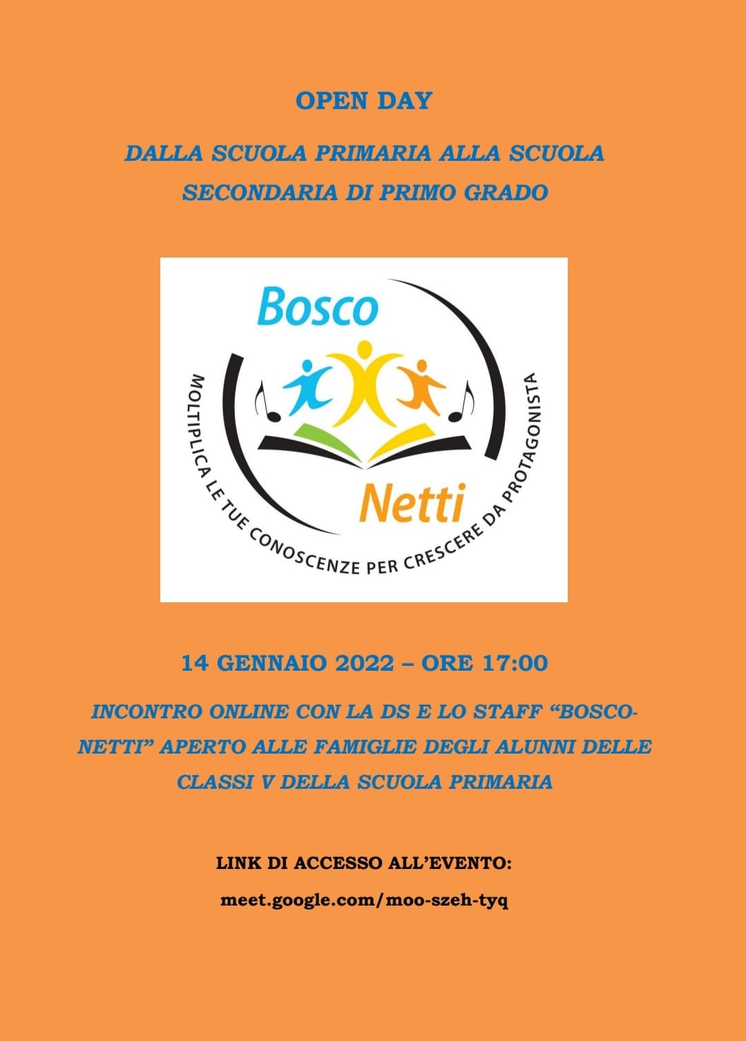 Open Day 14 gennaio 2022